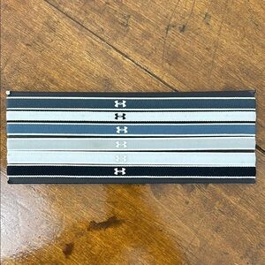 Under Armour Headbands Set - Black, Gray, White Soccer Hair Sport Gym Workout